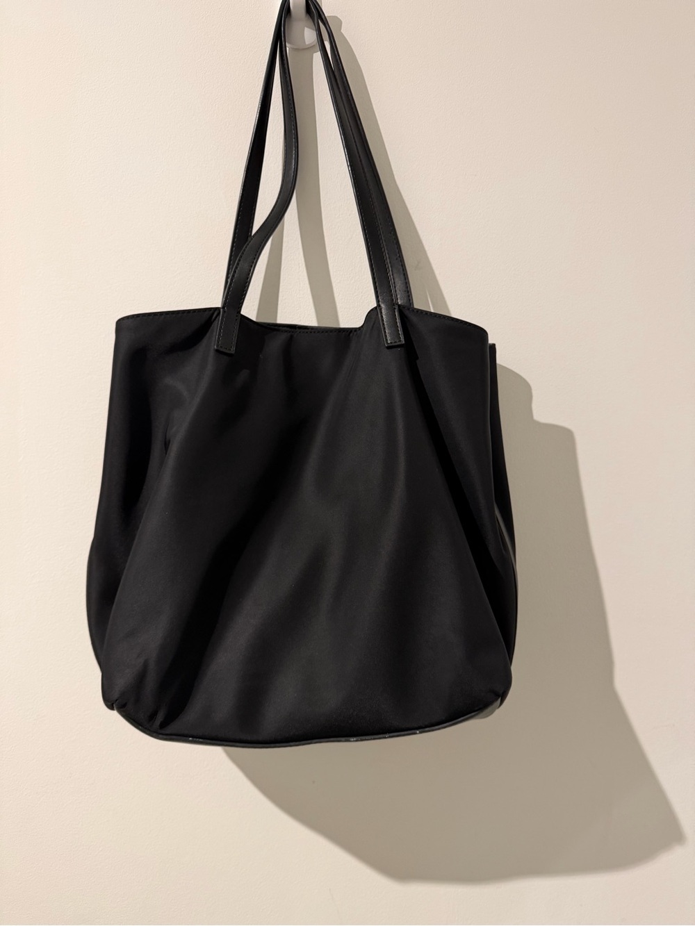 Calvin Klein Black Tote with Front Pocket Detail - Picture 4 of 4